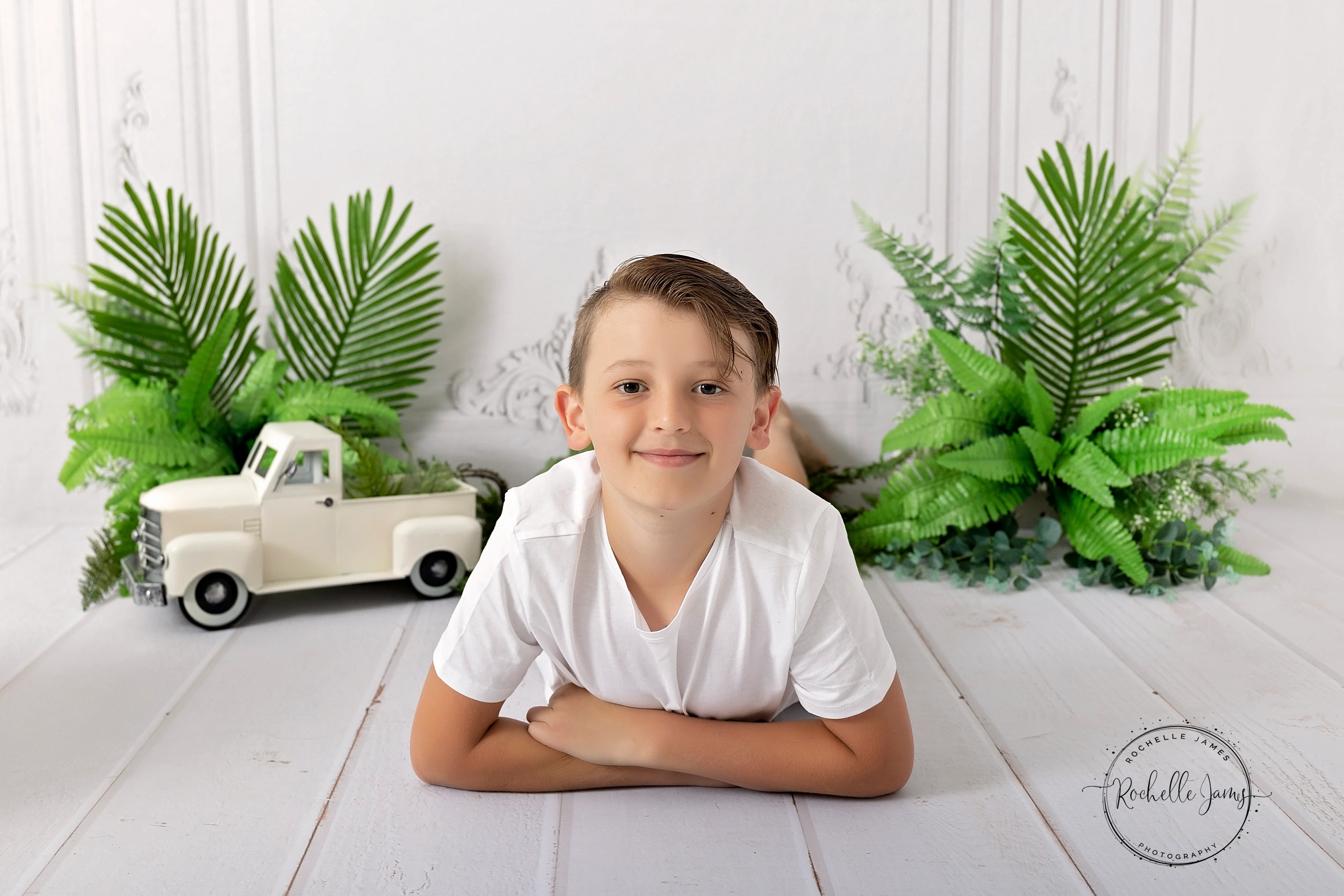 Kate Grey Blue Wood Floor Computer Printed Rubber Floor Mat - Image 6