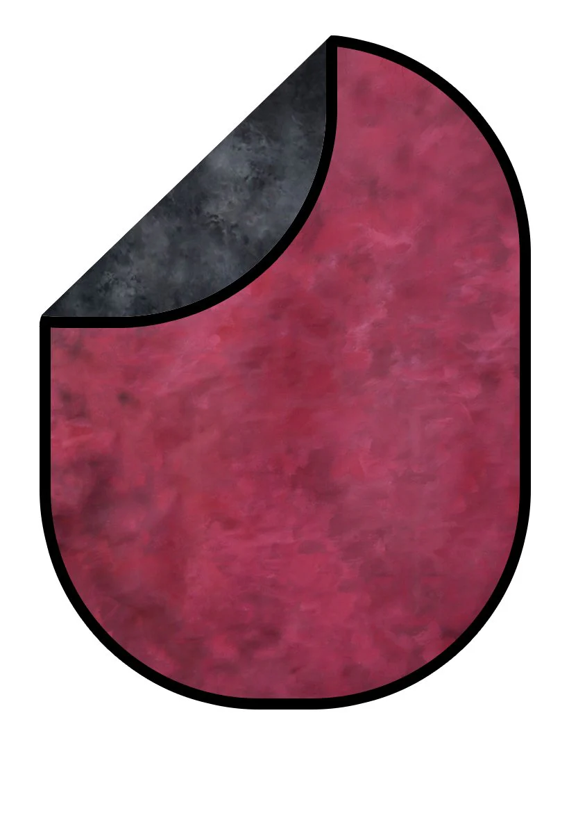 Kate Abstract Dark Black Gray Texture/Abstract Wine Red Collapsible Backdrop Photography 5X6.5ft(1.5x2m) - Image 3