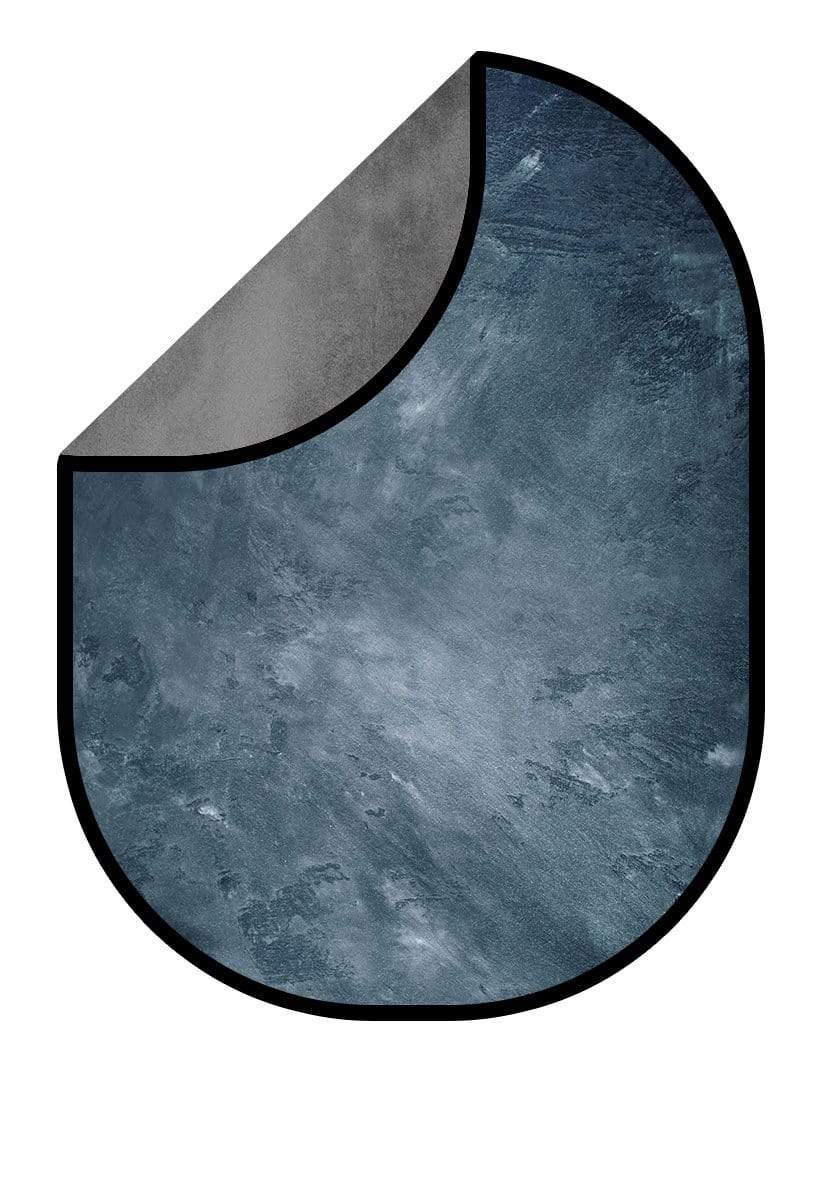 Kate Abstract Faded Blue/Abstract Gray Collapsible Backdrop Photography 5X6.5ft(1.5x2m) - Image 3