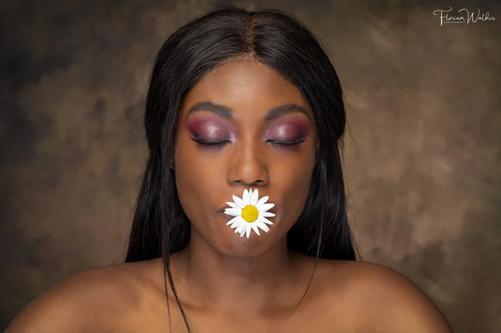 Kate Brown Oil Painting/Blue Texture Collapsible Backdrop Photography 5X6.5ft(1.5x2m) - Image 7