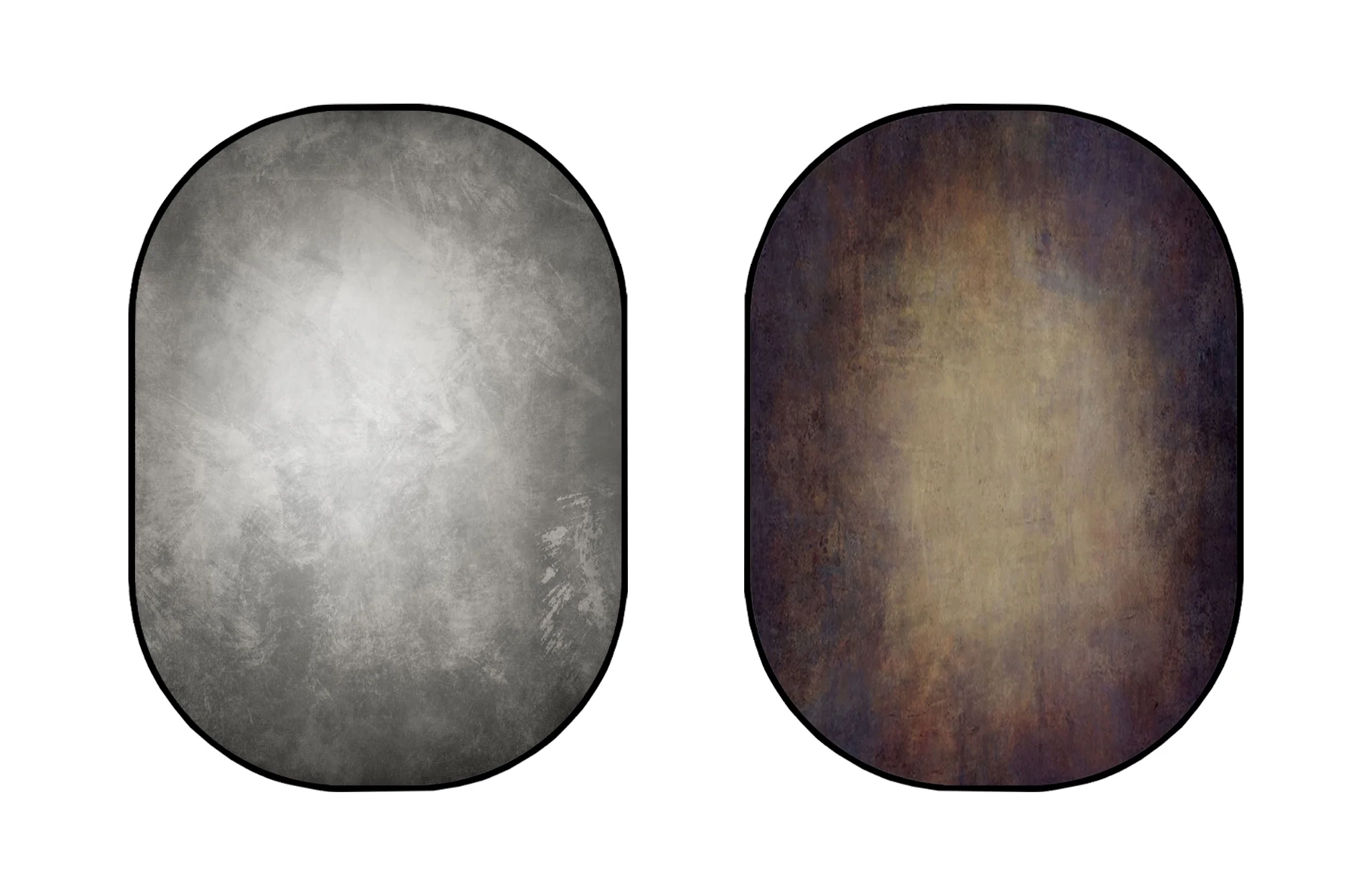 Kate Dark Brown Abstract Texture/Silver Grey Texture Collapsible Backdrop Photography 5X6.5ft(1.5x2m) - Image 3