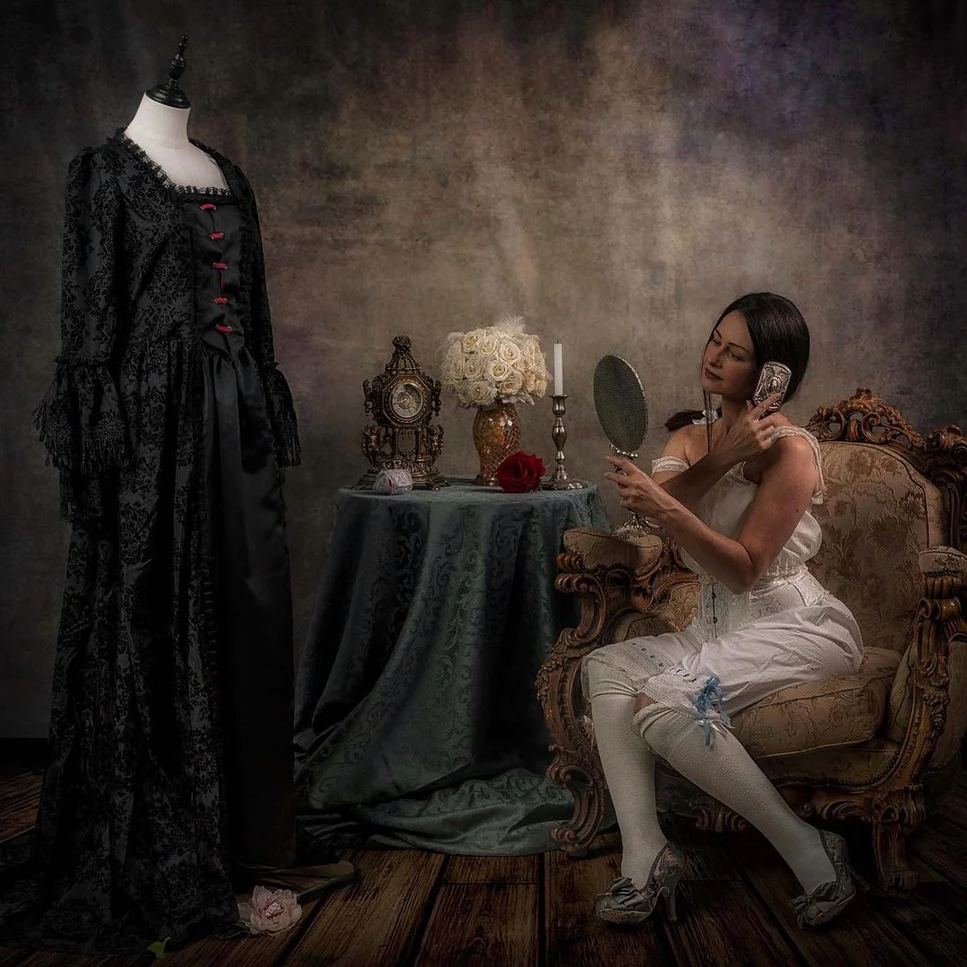 Kate Dark Brown Abstract Texture/Silver Grey Texture Collapsible Backdrop Photography 5X6.5ft(1.5x2m) - Image 5