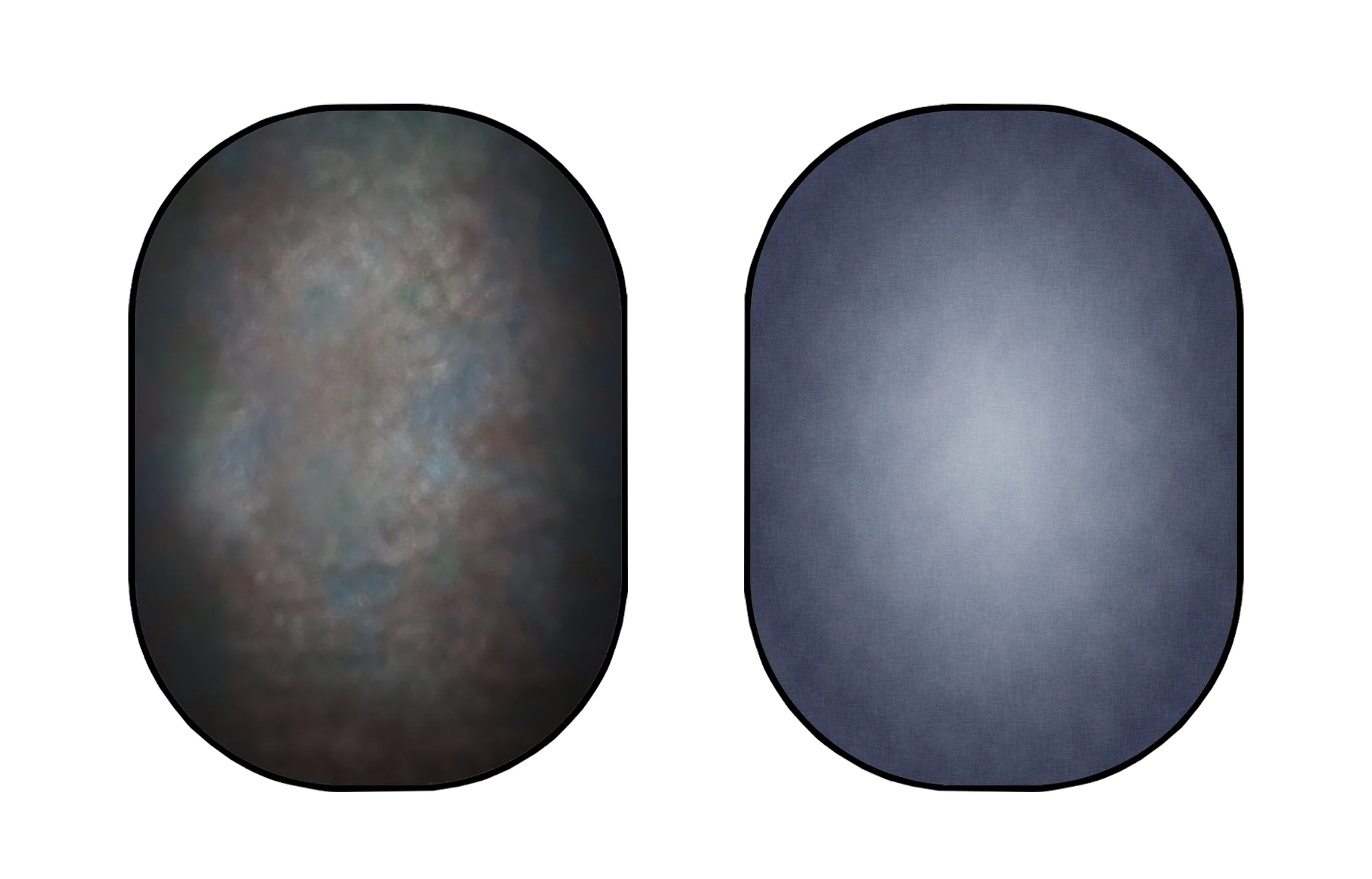 Kate Dark Rust Spot/Soft Grey Collapsible Backdrop Photography 5X6.5ft(1.5x2m) - Image 3