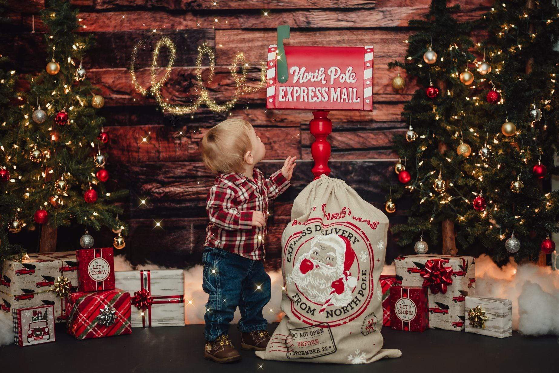 Kate Dark Wood Not Smooth Backdrop for Newborn - Image 5