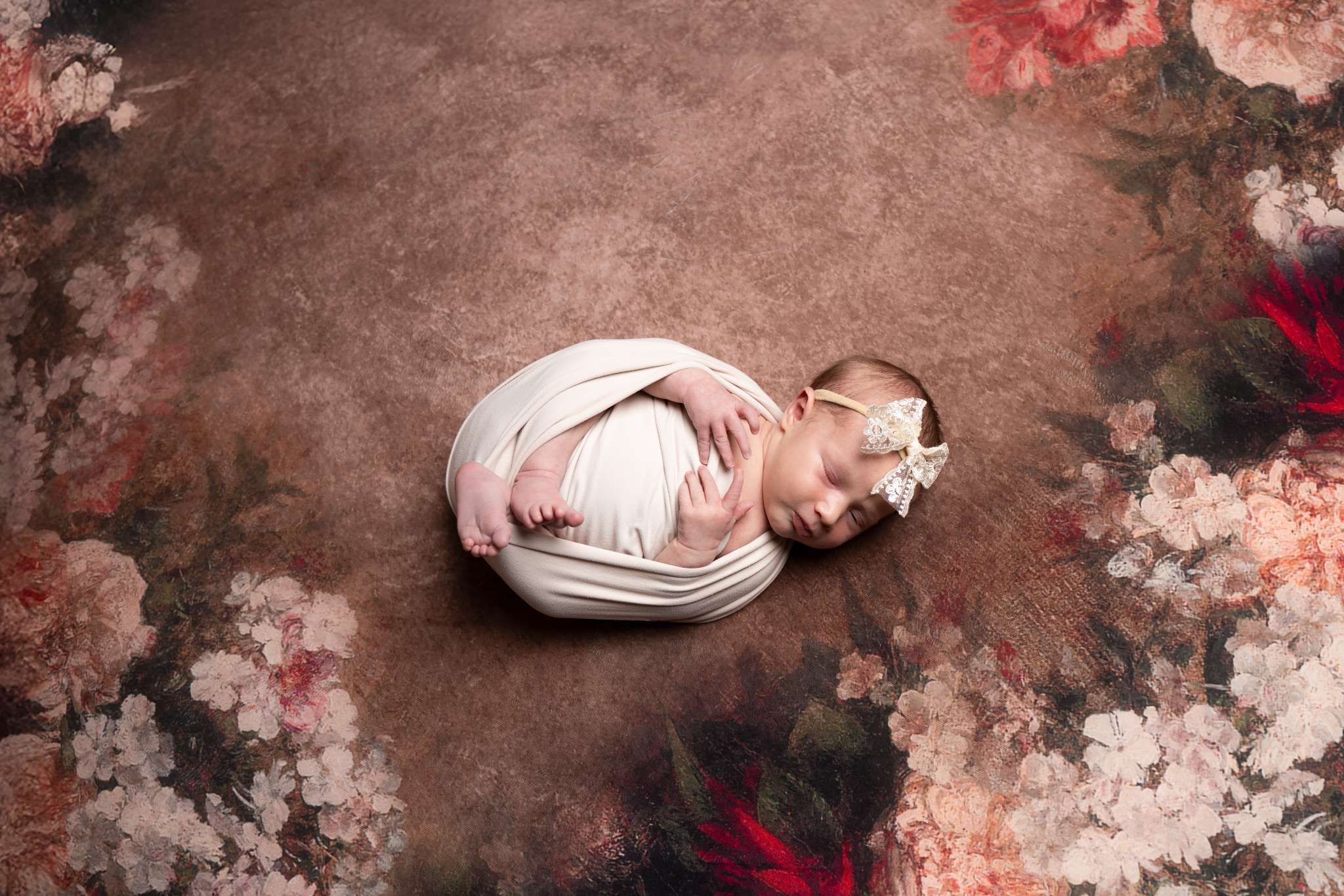 Kate Fine Art Dark/Brown Floral Collapsible Backdrop Photography 5X6.5ft(1.5x2m) - Image 9