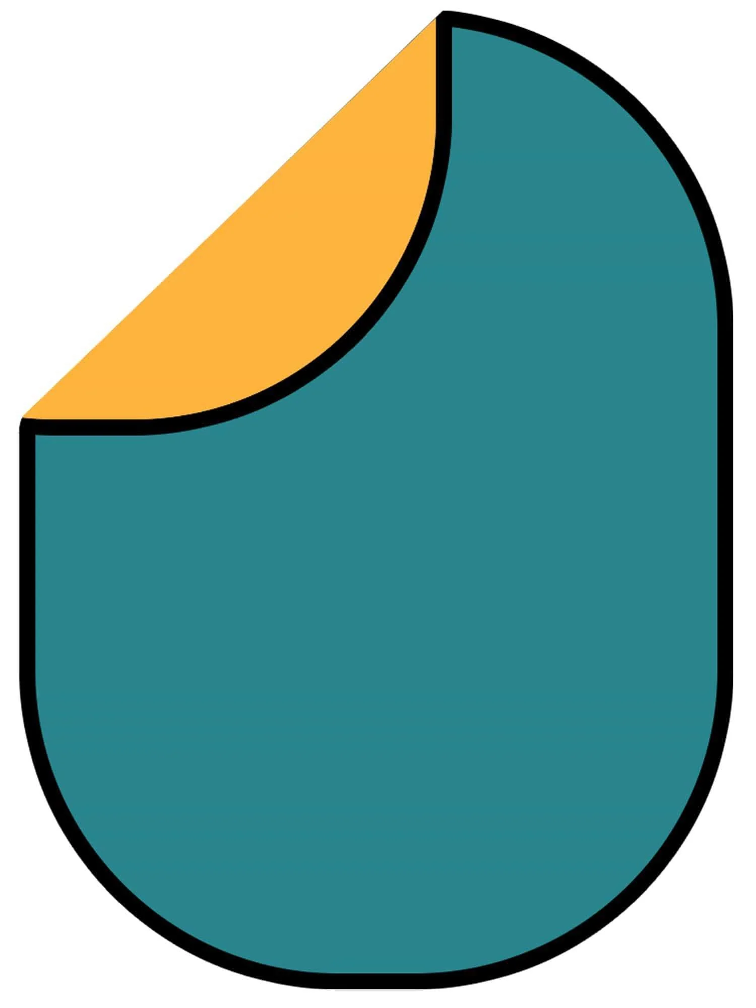 Kate Solid Blue green/Yellow Solid Collapsible Backdrop Photography 5X6.5ft(1.5x2m) - Image 3